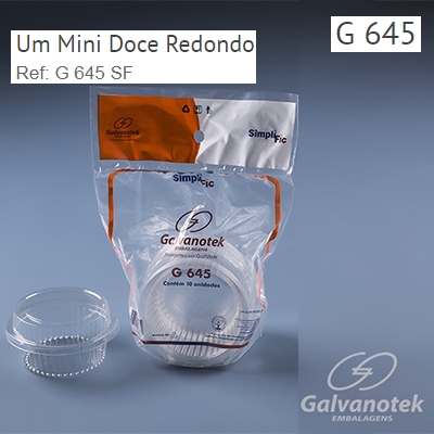 G645 POTE REDONDO 120ML COM 10UN GALVANOTEK