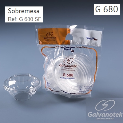 G680 POTE  REDONDO 250ML COM 10UN GALVANOTEK