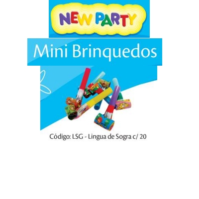 MINI BRINQUEDO LÍNGUA DE SOGRA COM 20UN NEW PARTY