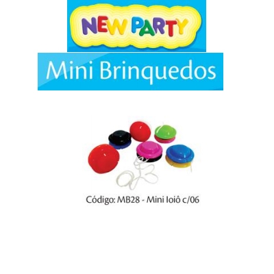 MINI BRINQUEDO MINI IOIO COM 06UN NEW PARTY